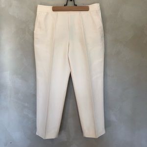 NWT Talbots ivory Classic Side Zip pants